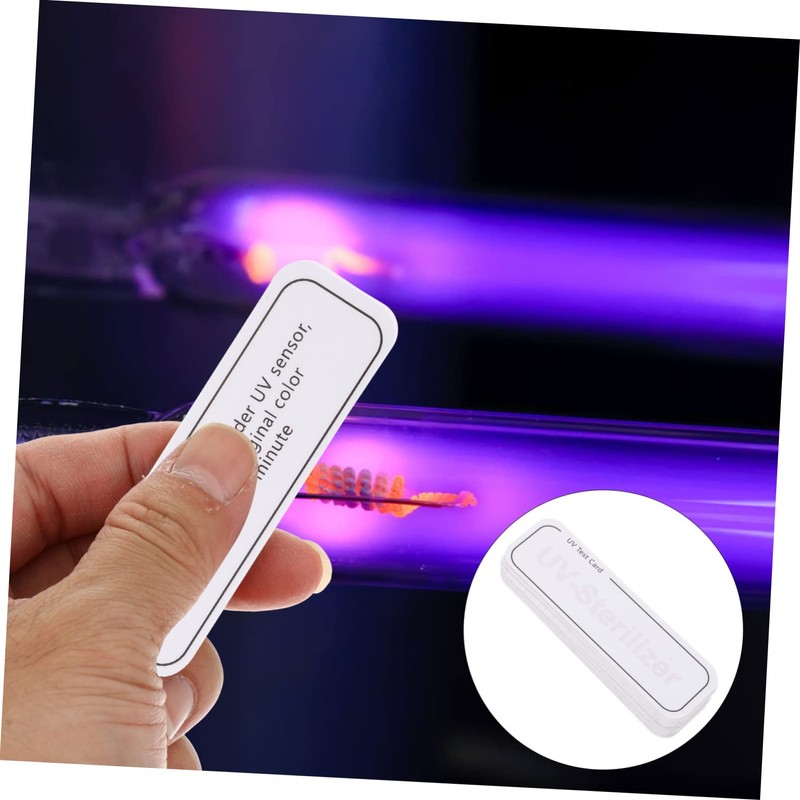 Baluue 100pcs Uv Intensity Test Cards Uv Light Detection Paper
