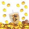 The Dreidel Company 6-Pack Dreidel Filled with Hanukkah Chocolate Gelt