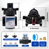 2.5GPM 12 Volt Sprayer Pump, Soft Wash Pump, 60PSI, 8