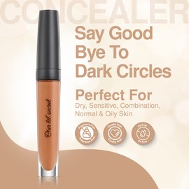 Frankie Rose Cosmetics Our Lil’ Secret Concealer - Full, Long Lasting Coverage for Dark Circles and Fine Lines - Easy to Blend - Soft, Smooth Complexion - Truffle