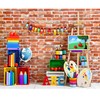 Back to School Backdrop 10x8ft Classroom Red Brick Wall Welcome