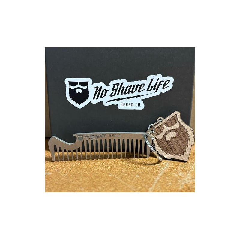 Titanium Beard Comb with Free OG Beard Keychain!