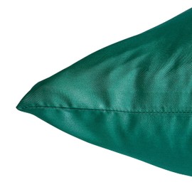 HommxJF Blackish Green Satin Pillowcase Queen Size Set of 2 for Hair and Skin,Blackish Green Silk Pillowcase Breathable Pillowcase with Envelope Closure