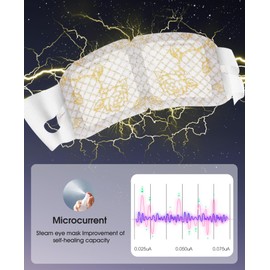 Dampf-Augenmaske, 14 Packungen Mikrostrom, selbstheizende Augenmaske, winzige elektrische Stromstimulation, Flugzeugreise-Essentials, Schlaf-Geschenk-Set für Männer, Frauen, Freunde, Familie
