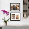 DUENPY 8x10 Double Picture Frame White Mat For Displaying Two