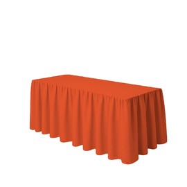 Mantel Bambalina para tablon de Banquetes 2 Medidas Varios Colores (Naranja, 240x75)