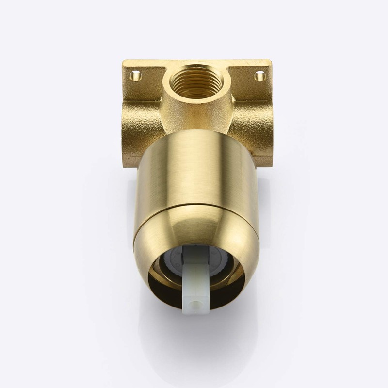 sumerain Brushed Gold Shower Faucet Set with 8 Inches Stainless