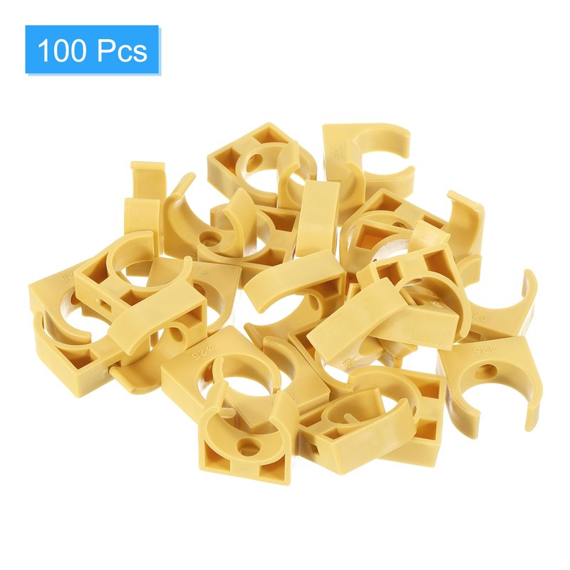 QUARKZMAN Pack of 100 U-shaped pipe clamps, PPR pipe clamps,
