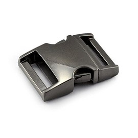 'Set of 3 3/4 Buckle/Clip Fastener Buckle/Strap Quick Release, High Quality Workmanship, Alloy Metal for Paracord Bracelets Cords etc. 39 mm x 27 mm, Colour: TITANIUM, Size L – Ganzoo