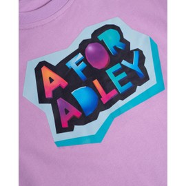 A FOR ADLEY Winter Rainbow Craft Logo Tee from Adley's Winter Workshop (US, Numeric, 8, Regular, Light Purple)