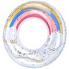 Float Ring for Adults and Children, Float, Glitter, Handle, Handle,
