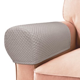 Roytub Stretch Couch Arm Covers, Breathable Armrest Covers for Sofas and Chairs Arm Covers Keep Home Clean, Scratch-Resistant Sofa Arm Covers Protect and Decorate Your Sofa(Medium, Taupe, 2PCS)