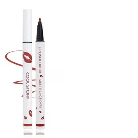 COOL STORY Lip Liner Pencil - Matte Lip Tint Stain Marker - Long Lasting Waterproof 01#