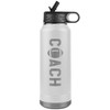 JFWcreations Football Coach Water Bottle - 32oz Insulated Engraved Stainless