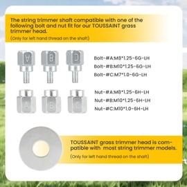 Universal Weed Eater Head,Easy Change Trimmer Head Replacement Weed Wacker Head Compatible with Echo Speed Feed 400,Ego,Ryobi,Husqvarna with a Dual Color Line