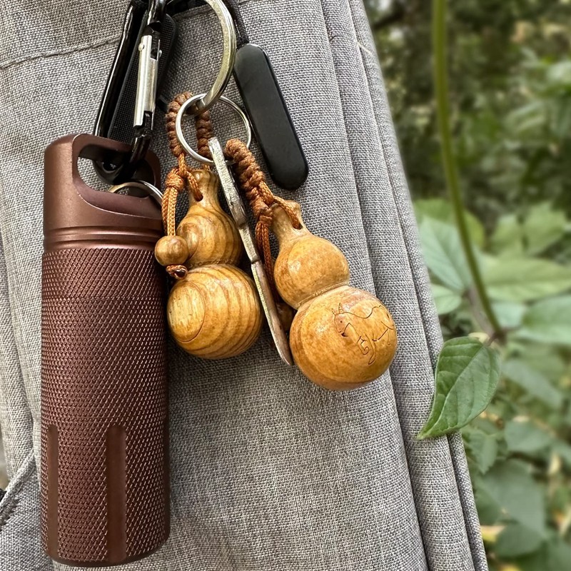 Portable Ashtray, Completely Waterproof, Pill Case, Carabiner, Moisture Resistant, Pressure