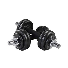 MuscleSquad Cast Iron Dumbbell Set 15kg and 20kg (15)