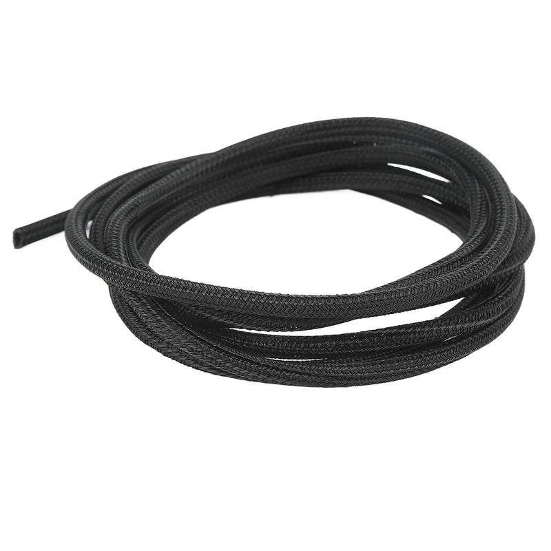 5mm/0.2in Black Cord Protector Self Wrapping Wire Loom High Temperature