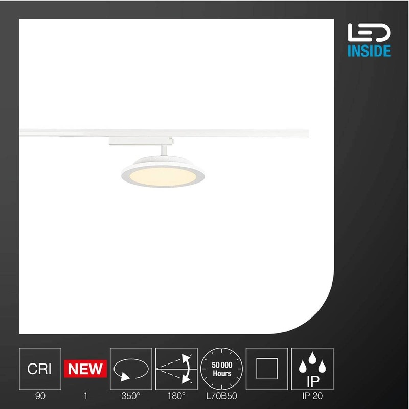 SLV 1 Phase System Light Panel Track / Spotlight, LED