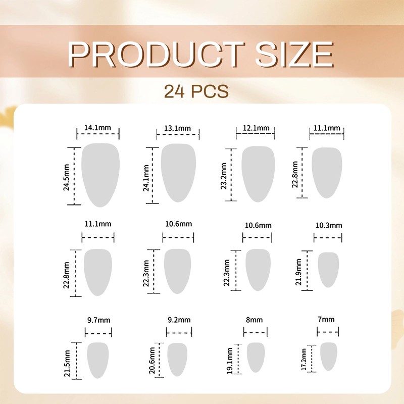 GlamRays 3D Press on Nails Hand Finished Fake Nails With