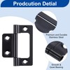 sourcing map 4Pcs 2x1 Inch Door Hinges Non-Mortise No Noise