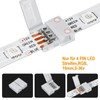 VIPMOON LED Strip Connector, Pack of 35, 4-Pin 10 mm