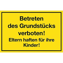 Metafranc Safety Sign / Signs / Information Sign / Prohibition Sign / No Holding Sign / No Parking / Land Marking / Commercial Marking, 300 x 200 mm