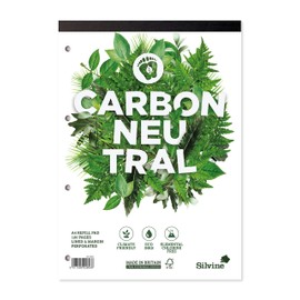 Silvine A4 Carbon Neutral Refill Pad - Lined with Margin, 120 Pages of Premium CO2 Neutral Paper. Ref R301