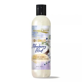 Acondicionador sin enjuague Coconut Blueberry Blast para suavizar el cabello, desenredar 8 oz