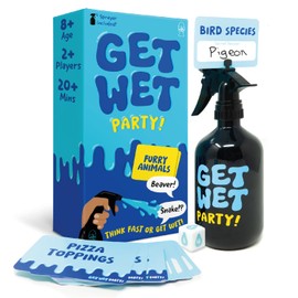 Lucky Egg Get Wet – Hilarious Category Party Games for Family Game Night – Family Board Games for Adults with Sprayer, Dice & 150 Category Cards – Best Family Games for Kids, Adults & Groups Ages 8+