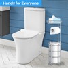 Toilet Paper Holder Stand with Shelf for Phone, Bathroom Free