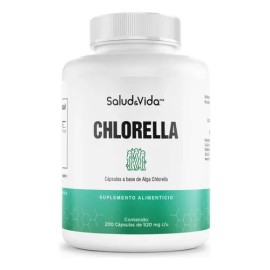 Alga Chlorella Orgánica de Pared Celular Rota | 200 Cápsulas de 520 mg | Salud&Vida