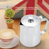 Coffee Frothing Pitcher with Lid, Stainless Steel Milk Frother Cup,