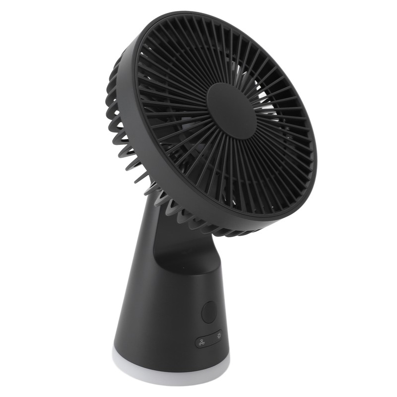 Desktop Fan Portable 5 Speed Power Display Quiet USB Rechargeable