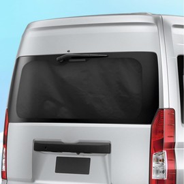Car Curtain, Suede Fabric, Magnetic, For Sleeping in Car, 99.9% Light Blocking, Sunshade, Rear Curtain, Height 26.4 x Width 55.1 inches (67 x 140 cm), Set of 1, Sunshade, Disaster Prevention, Car