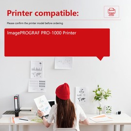 PFI-1000 Ink (1Pack,CO 80ml) Compatible Replacement for Canon PRO 1000 Ink Cartridges imagePROGRAF PRO 1000 Printer