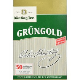 Bünting Tee Green Gold Real East Frisian Tea 50 x 5 g Bags (1 x 250 g)
