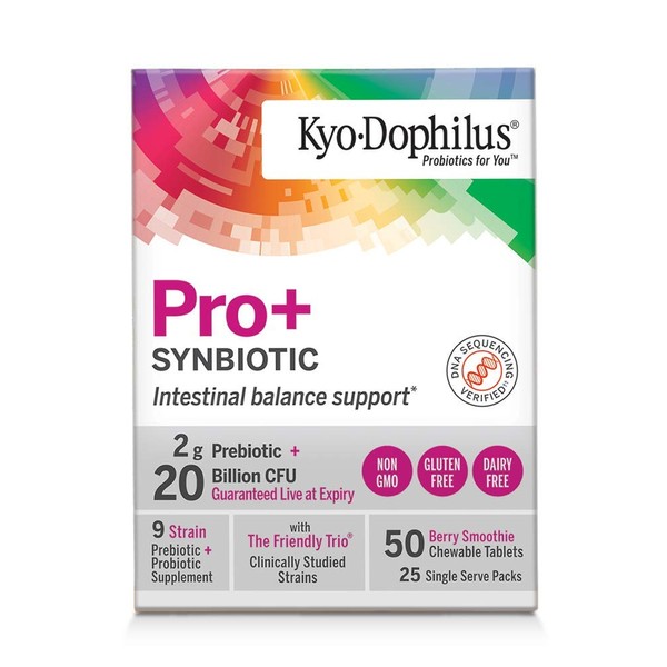 Kyo-Dophilus Pro+ Synbiotic, 50 Chewable Tablets
