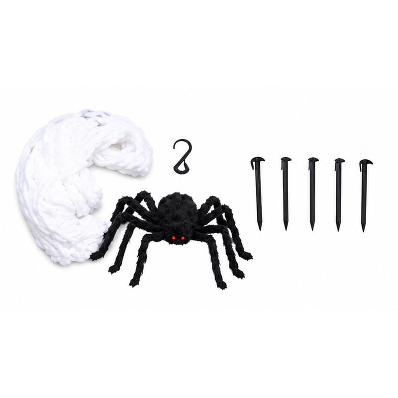 Giant Spider Web Decoration for Halloween – 16 ft Triangle