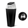 OBLLAR Car Trash Can with Lid,Diamond Design Small Automatic Portable