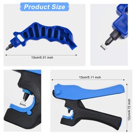 Kalolary 2Pcs Drip Irrigation Tubing Hole Punch, Drip Tube Hole Punch Tool Outdoor Drip Irrigation Pipe Hand Punch for 16/20mm PE Pipe Opening Hole Punch