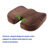 HomDSim Coccyx Orthopedic Memory Foam Seat Cushion for Chair Car