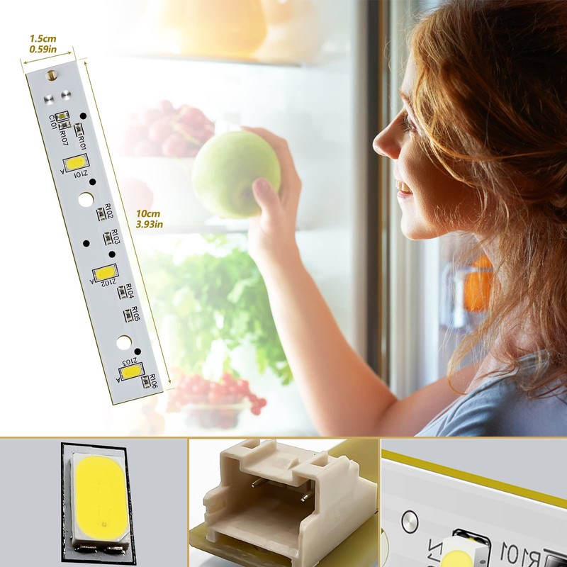WISINY WR55X26671 LED Light Board Compatible for GE Refrigerator Led