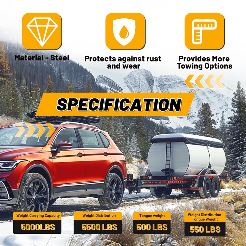 Kojem Class 3 Trailer Hitch Compatible with 2005-2015 Toyota Tacoma