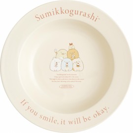 サンエックス(San-X) すみっコぐらし レタリングキッチンシリーズ パスタ＆カレー皿 TK23102 サイズ：約H45×240φ