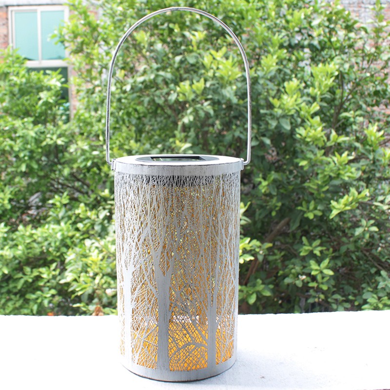 Garden Hanging Light Outdoor Solar Powered Lantern 5730LED White Forest