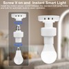 Motion Sensor Light Socket Adapter, E26/E27 Screw-in Light Sensor Sockets