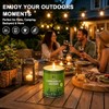 Outdoor Citronella Candles - Essential Oil Soy Wax for Patio