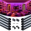 Muzata 10Pack 3.3FT/1M Plus-Size Spotless LED Channel Black LED Strip