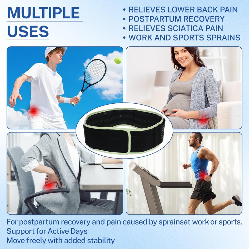 Sacroiliac SI Joint Belt,Back Brace Support,Trochanter Brace Belt,Alleviates Sciatic, Pelvic,